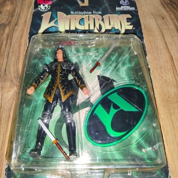 Nottingham from Witchblade Action Figure 1998 Clayburn Moore NIP - Picture 1 of 7